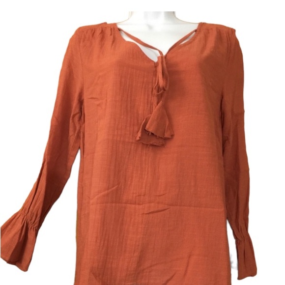 New California Sunset BoHo Tassel ruffle bell sleeve - Picture 2 of 7